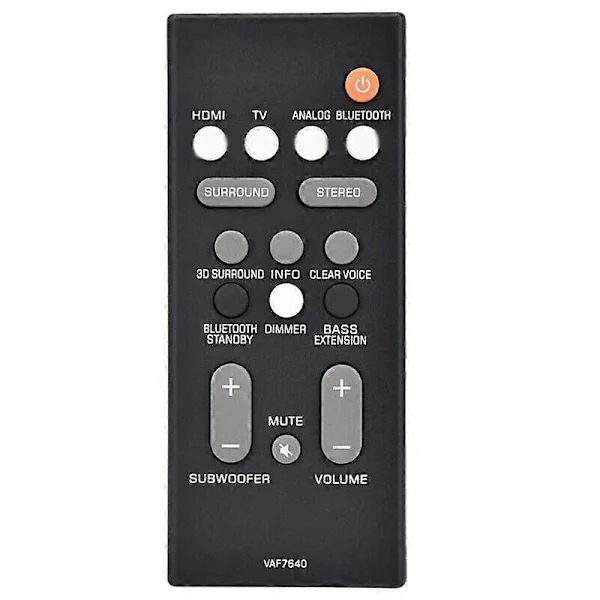 VAF7640 Fjernkontroll for Yamaha Soundbar ATS1080 YAS108 ATS1080 YAS108