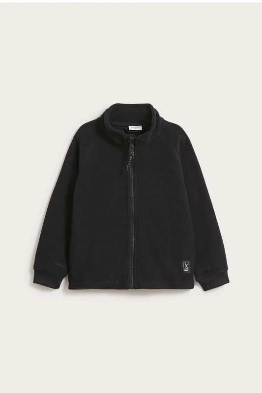 Kappahl | Kaxs-malliston fleecetakki, jossa zip-in/zip-off Musta 74 | Lapset
