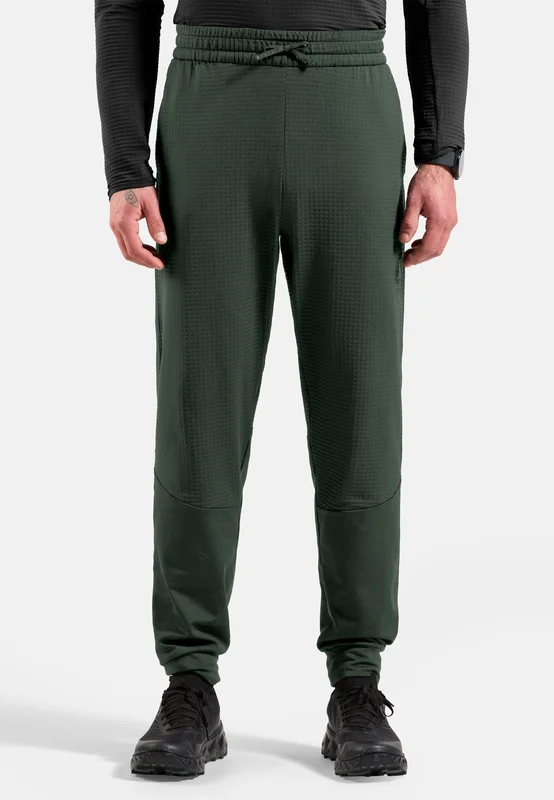 Odlo Essential Thermal Løpebukse for herre, L, grønn