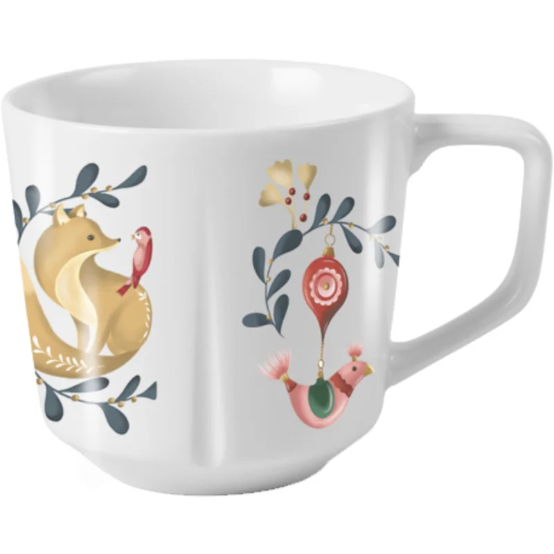 Rosendahl Grand Cru Cottage krus 30 cl - Hvid med dekoration | KitchenOne
