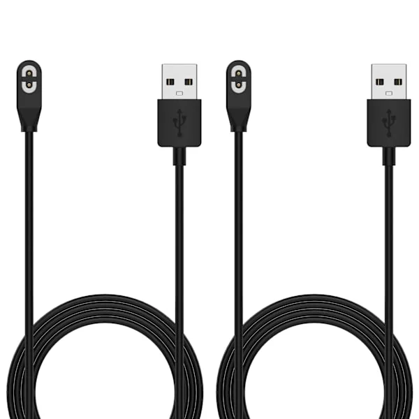 2-pack laddningskablar för Shokz till Aftershokz Aeropex AS800, Shokz OpenRun Pro, OpenRun, OpenRun Mini, OpenComm benledningshörlurar