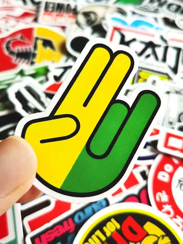 AliExpress - 10/20/50/100pcs Cool JDM Stickers Auto Wijzigen Motorfiets Scooter Fiets Skateboard Laptop graffiti Vinyl Decals Sticker Bom