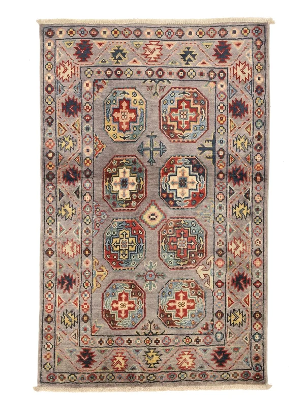 Medallion Small Kazak Rug 77X122 Wool