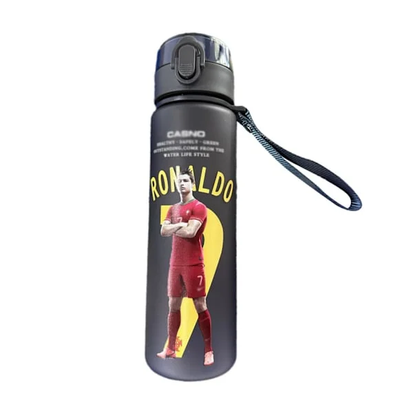 Ronaldo Water Bottle Premium Protein Shaker Blender Sports Bottle BPA-Free Water Bottle V4j-FA- A 560ml