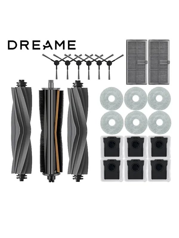 AliExpress - Accessoires pour aspirateur robot Dreame D20 Ultra / L10s Ultra CE : brosse principale, brosse latérale, chiffon de nettoyage, filtre 