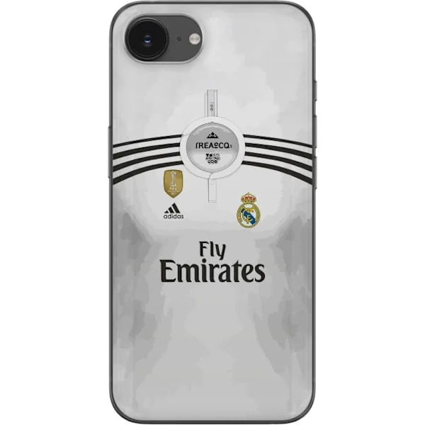 Kompatibelt Mobilskal till Apple iPhone 17e Vit fotbollsinspirerad design med klassisk sportkänsla och rena detaljer för mobilen,