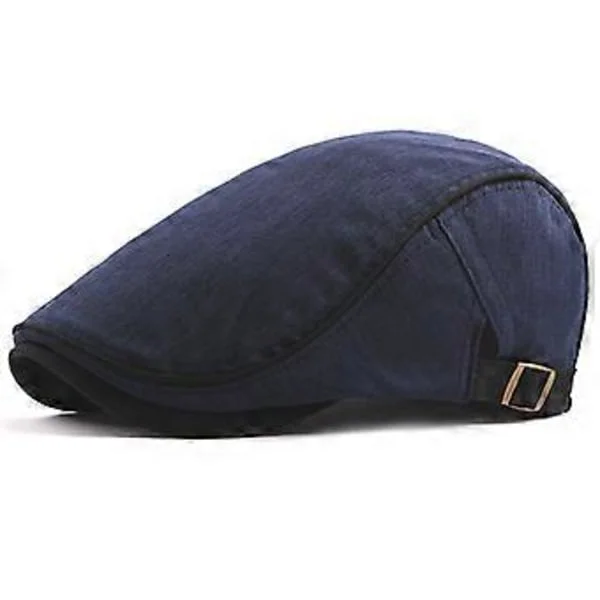 Miesten ja poikien litteät lippikset, beret, cabbie-hatut, maalaismaiset peaky-lippikset, golf-lippikset, ajamiseen tarkoitetut hatut (tummansininen)