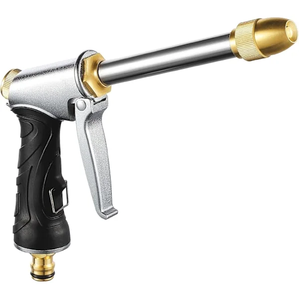 Garden Hose Sprayer, Metal Water Gun Sprinkler High Pressure Hose Water Hose Sprayer for Car Pet Washing, Watering Lawn and Garden