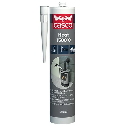 CASCO FUGEMASSE HEAT 1500°C GRÅSVART