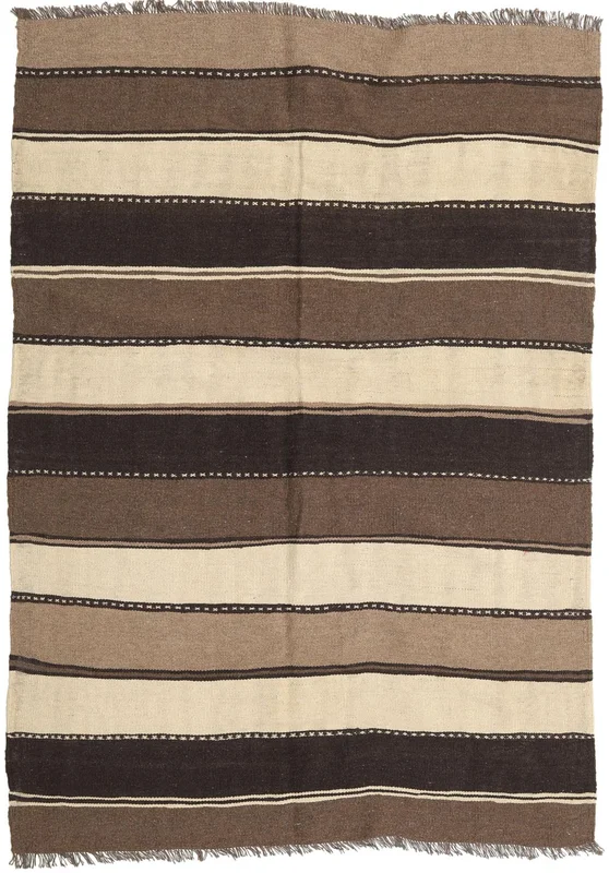 Striped Small Kilim Rug 132X186 Wool