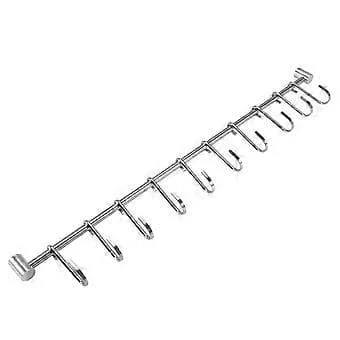 1 pc Wall Mounted Stainless Steel Rack Multifunctional Kitchen Wall Hanger