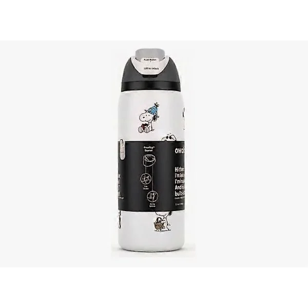 Ny Owala Snoopy Vattenflaska Exklusiv Tumbler 24/32oz Present i Box vit 24oz