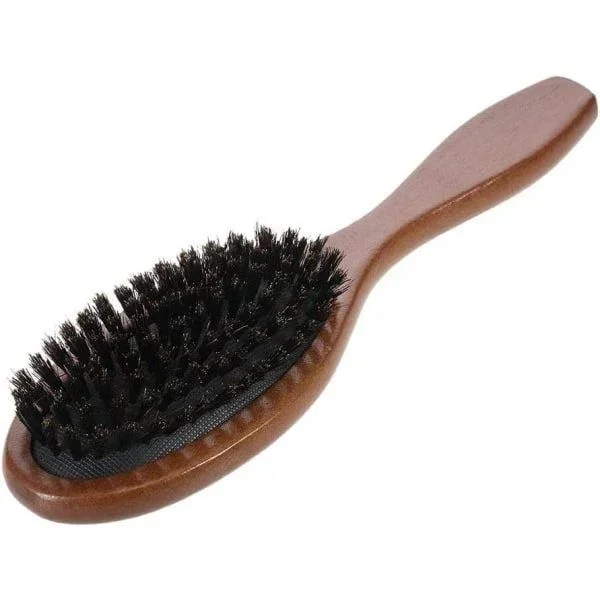 Hair Brush with Natural Boar Bristles, Anti-Static Scalp Massage Brush