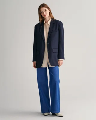 GANT - Blazer i oversized-fit til dame evening blue