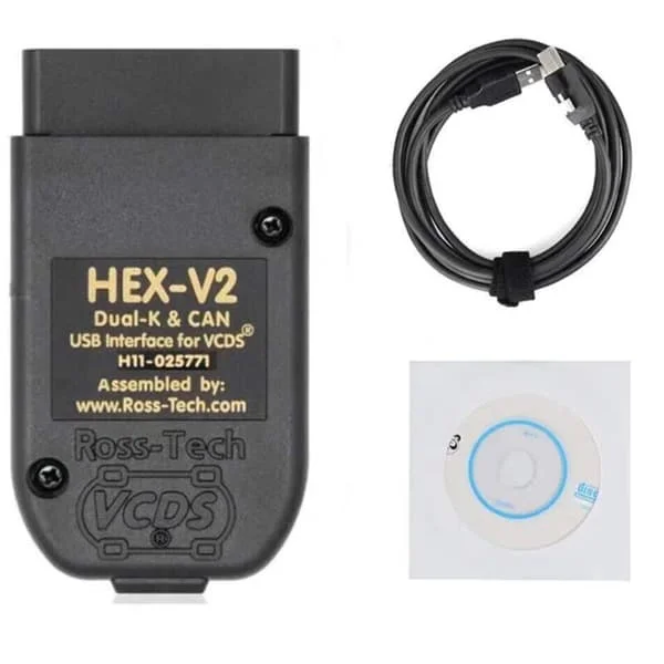 [RM]HEX V2 VCDS VAG COM 25.3 5053 Diagnostic Cable for VW/AUDI/Skoda/Seat Auto Reader USB Scanner Cable (English)