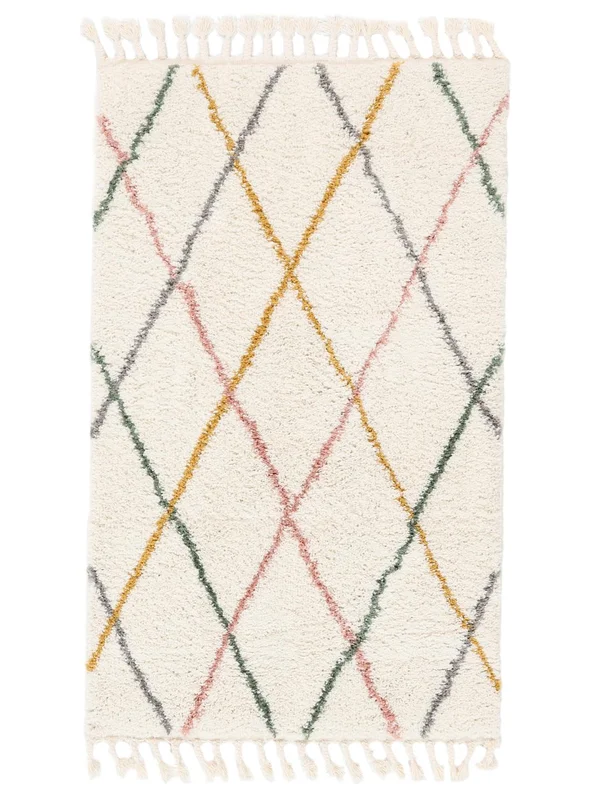 Kids Rug Small Corinna - White/Multicolor 100X160 Modern Style