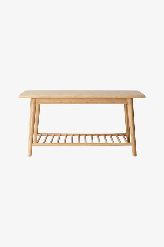 Cinas - Hallbänk Noble med skohylla 90x35cm - Natur - Bänkar - Från Homeroom
