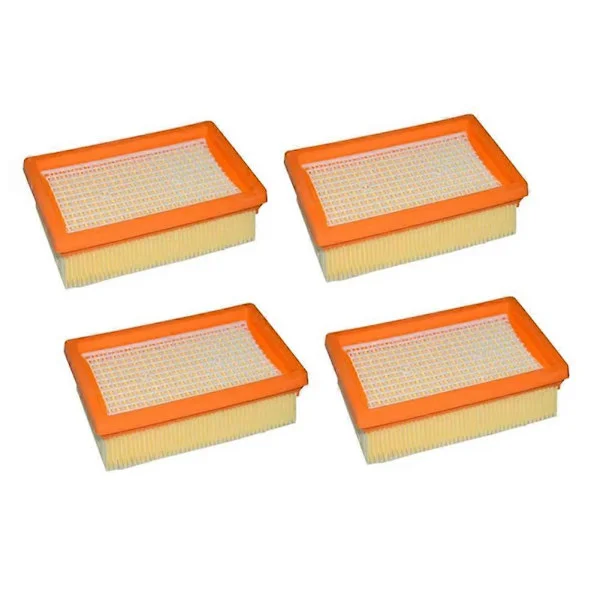 HEPA-filter filter KARCHER MV4 MV5 MV6 WD4 WD5 WD6 Støvsuger Luftfilter 4 stk Gul 4 Stykker