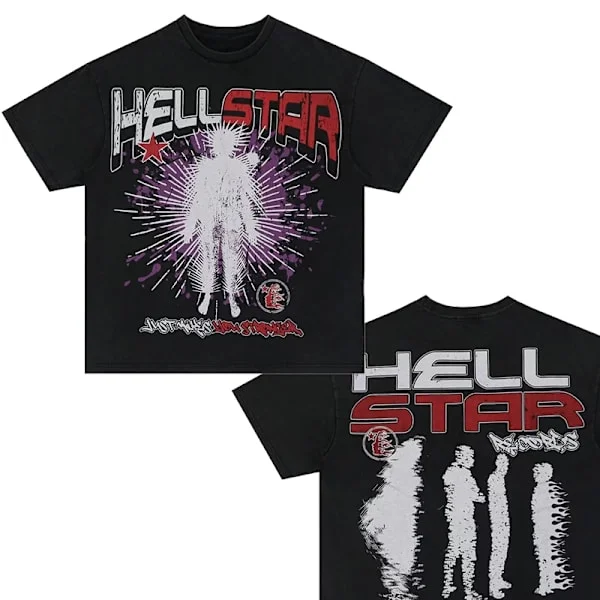 Bomulds T-shirt Mode Sort Herre Dame Tøj Punk Rock Toppe Sommer Streetwear