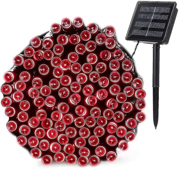 200 LED Utomhus Solcellsslinga Dekoration Utomhusbelysning Högtidsdekoration ==