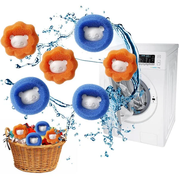 Tvättmaskin Hårborttagning Boll, Husdjurshårborttagning, 10PCS Återanvändbar Tvättmaskin Hårborttagare, Hårborttagning Tvättboll, Tar Bort Husdjurshår