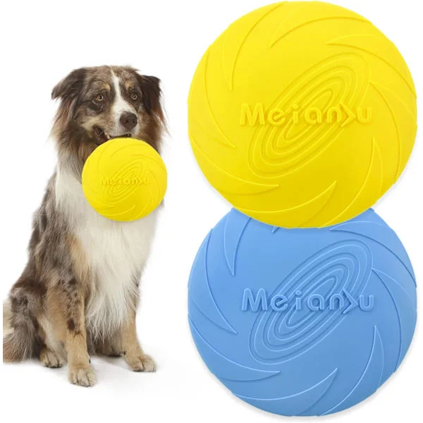 2-osainen frisbee-lelu koirille, frisbee-koiran freesbee, kumista heittolevy koirille, peleihin, urheiluun, liikuntaan, aktiviteetteihin ja 
