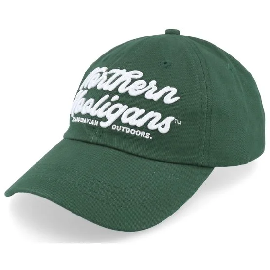Northern Hooligans - Grønn unconstructed Caps - Scandinavian Outdoors Forest Green Dad Cap @ Hatstore