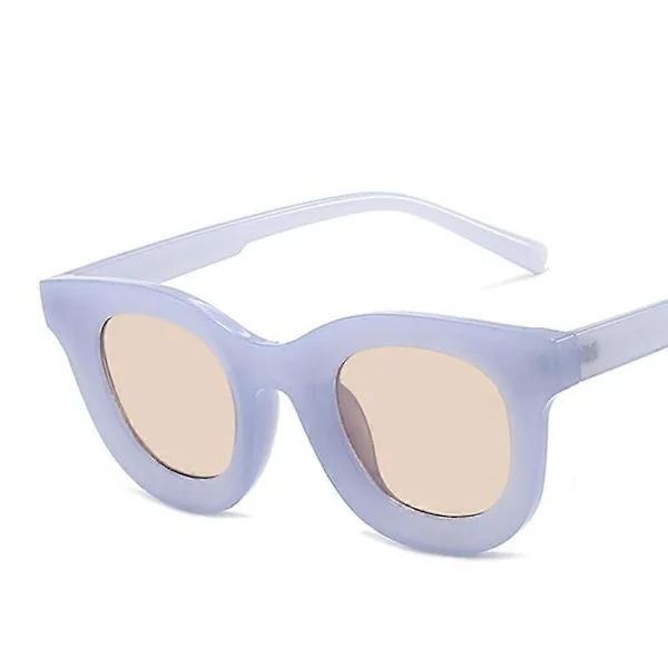Retro Vintage Små Runde Solbriller Kvinner Cat Eye Skygge Briller Utendørs Briller