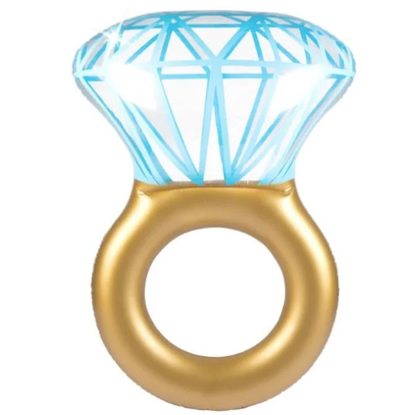 IC Oppustelig Diamant Bade Ring Diamantring Ædelstensring Voksen Bade Ring 140X120cm