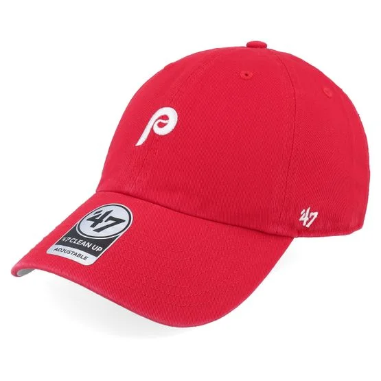 47 Brand - MLB - Red - unconstructed - Cap - Philadelphia Phillies Base Runner Clean Up Red Dad Cap - Hatstore