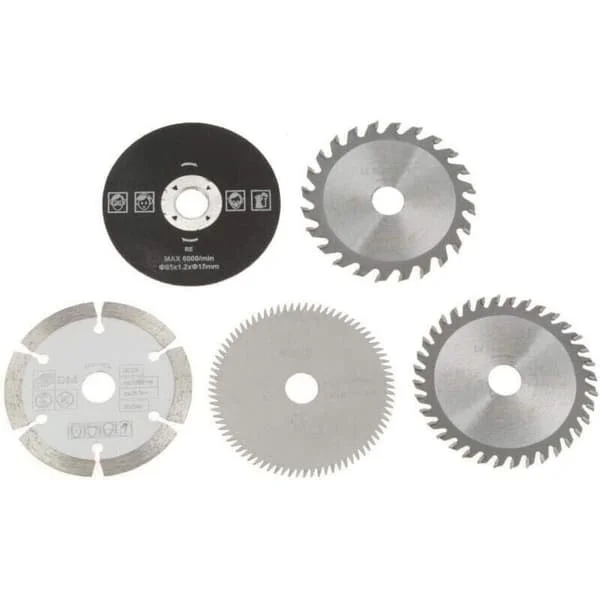 Sagblader - Sirkelsagblad for karbid mini 15 mm indre diameter 85 mm for skjæreverktøy 5 stk