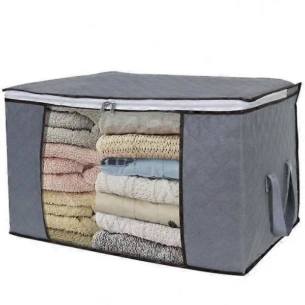 Förvaringsväska för lakan, filtar, kläder Grå 60x43x35 cm 1-pack