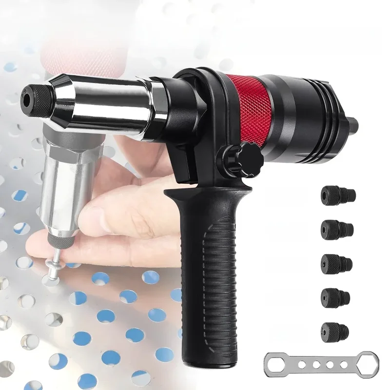AliExpress - Elektrisches Nietmaschinen-Set, kabellose Nietwerkzeuge für Einsatzmuttern, tragbarer Nietpistolen-Adapter für den Heimgebrauch, 2,4 MM/