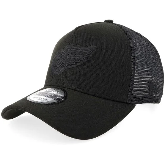 New Era - NHL Svart trucker Keps - Hatstore Exclusive x Detroit Red Wings 9FORTY Black A-frame Trucker @ Hatstore