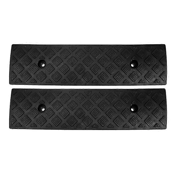 2 PCS Curb Ramp for Driveway Heavy Duty Threshold Ramp Car Driveway Curb Ramps Threshold Ramp for Cars Motorcycles Bicycles and Wheelchairs Black