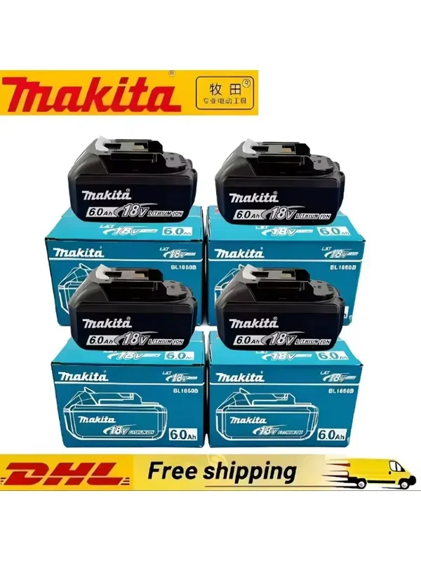 AliExpress - NOUVEAU Batterie au lithium de remplacement Makita 18V 6Ah pour batterie Makita 18V, emballage neuf BL1850B BL1850 BL1840 BL1860