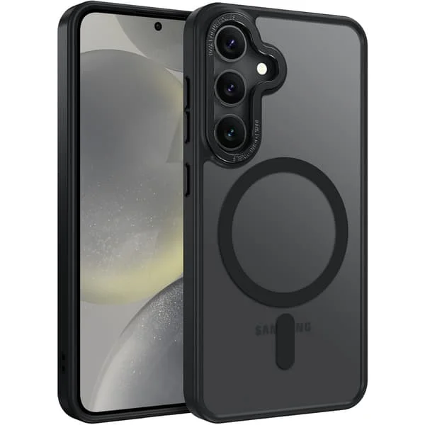 【NX】Kompatibel med Samsung S22 Skal Magnetiskt Frostat Skal – SVART