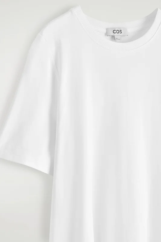 COS A-Line Mini T-Shirt Dress in White - Women