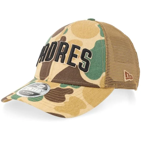 New Era - MLB Camo trucker Czapka Z Daszkiem - San Diego Padres Wordmark 9FORTY M-crown Camo Trucker @ Hatstore