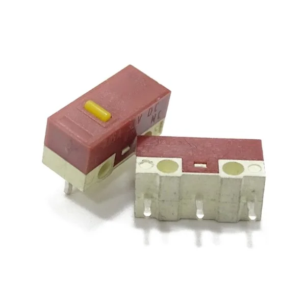 2/10 st för HUANO Mus Micro Switch (30M klick) Möss Microswitch Set Yellow Dot Silver Connector 3Pins