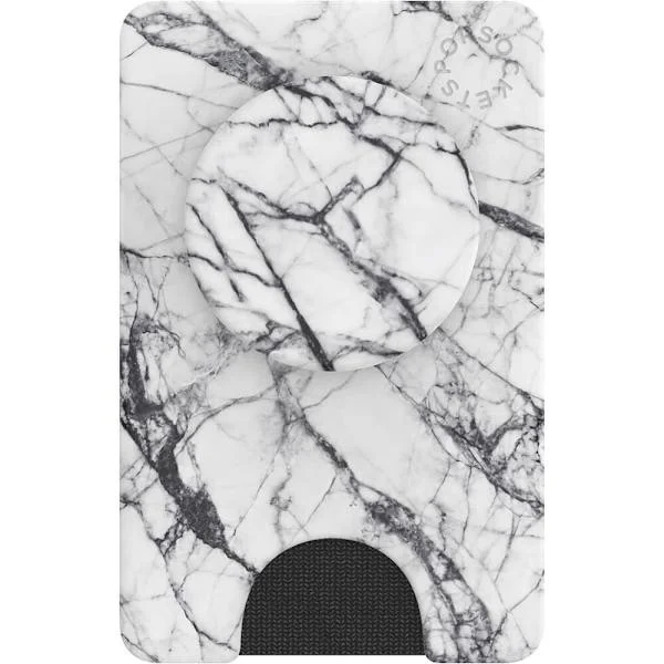 Wallet Dove White Marble Avtagbar Mobil Plånbok PopWallet+
