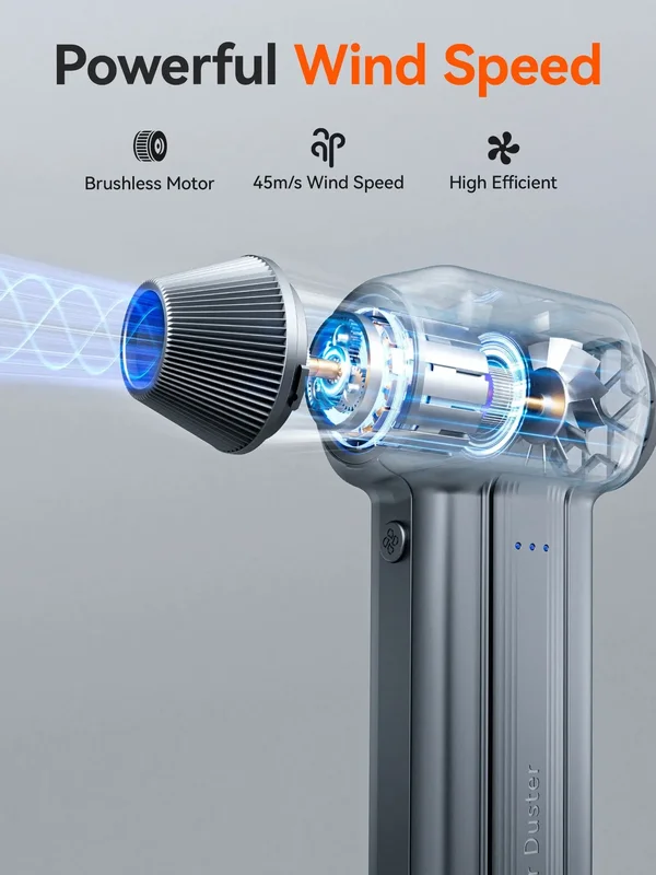 AliExpress - WOLFBOX DF60 Ventilateur souffleur sans fil puissant, souffleur d'air, 110000RPM, 3 vitesses réglables, ventilateur portable pour voiture