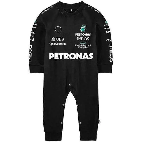 F1 Uusi kausi Sport Vauvan haalari Kevät Syksy Musta Vauvat Poika Lasten Haalari Formula Ykkösten Kilpatiimi Vastasyntyneen Ryömintäpuku - Täydellinen