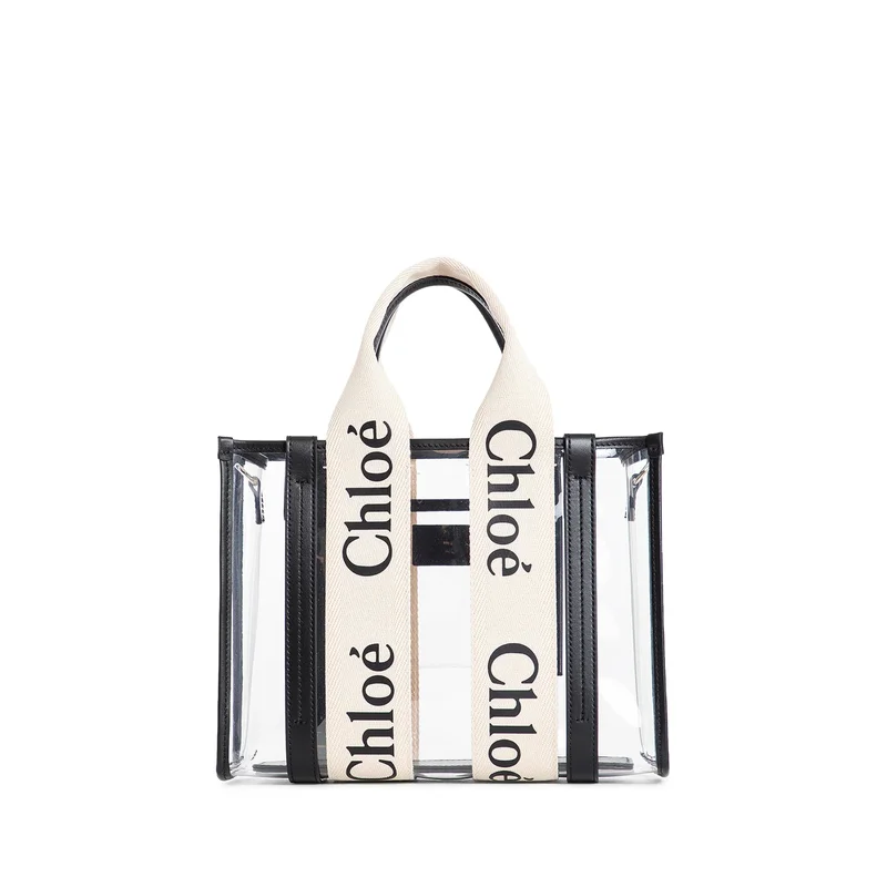 Woody Small Tote Bag In Jelly And Leather