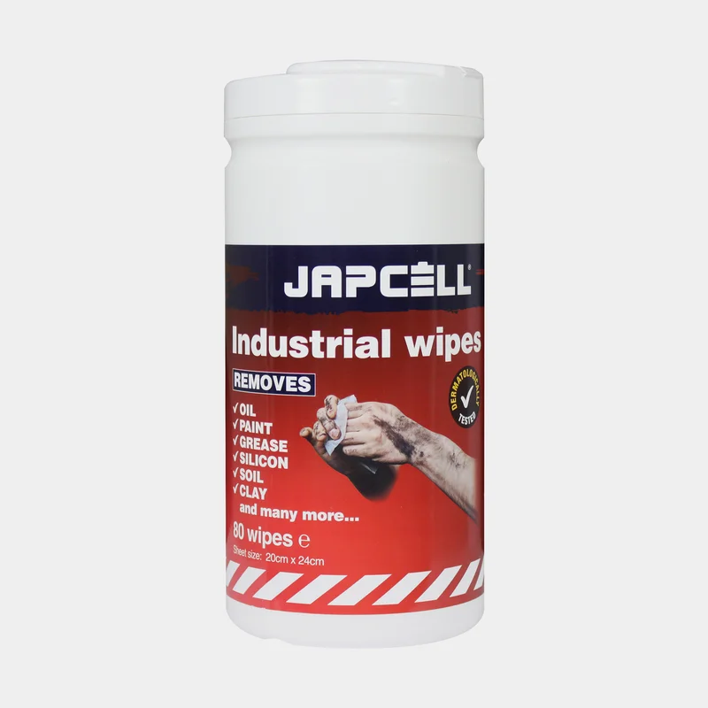 Cleaning wipes / wet wipes Japcell Industrial Wipes, 20 x 24 cm, fine, 80-pack