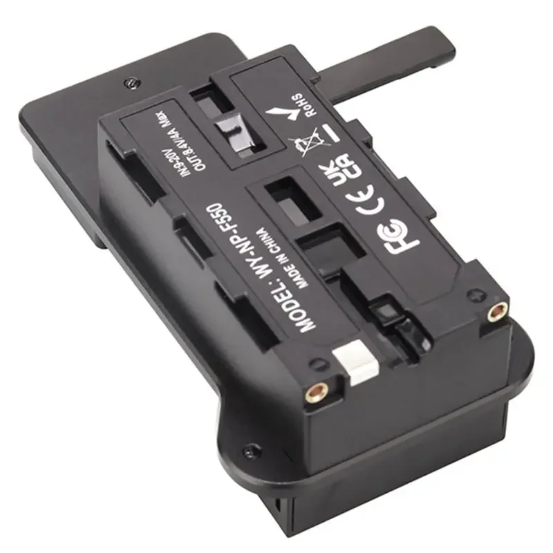 AliExpress - Batterie factice B68C F750 F970 avec boucle V-Mount pour moniteur DJI, transmission vidéo LED, plaque de montage d'alimentation