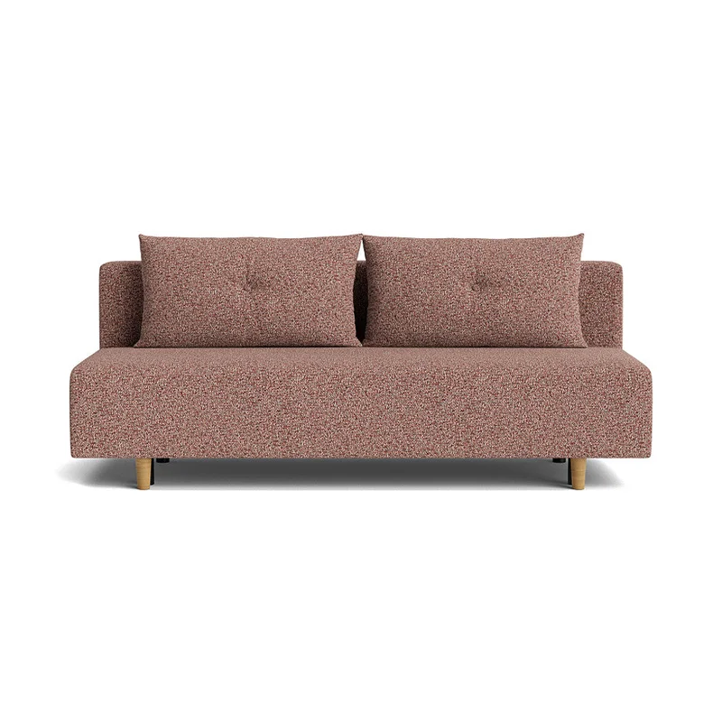 Houston 2 personers sovesofa, opbevaring - Puente Terracotta/Beige - 200x87x85 - Sofa, sovesofa