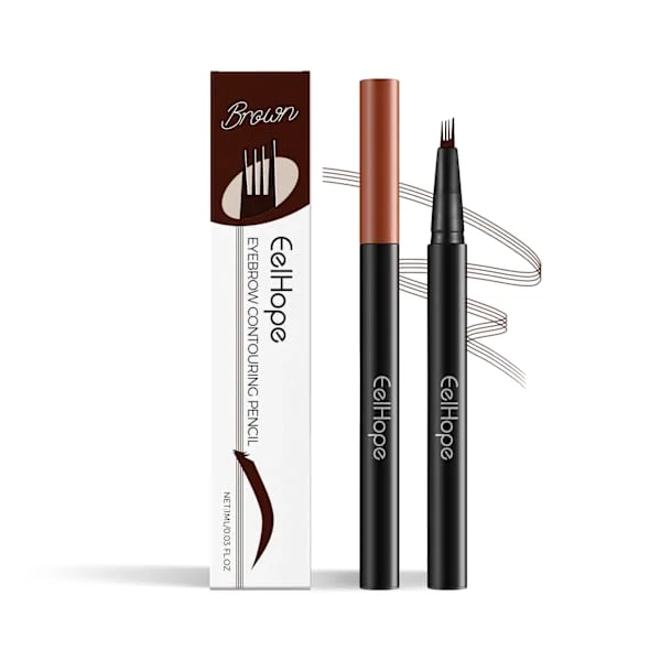 Magic Eyebrow Pencil, 2024 Uppgradering Microblade Eyebrow Pen Dubbelsidig Vattentät