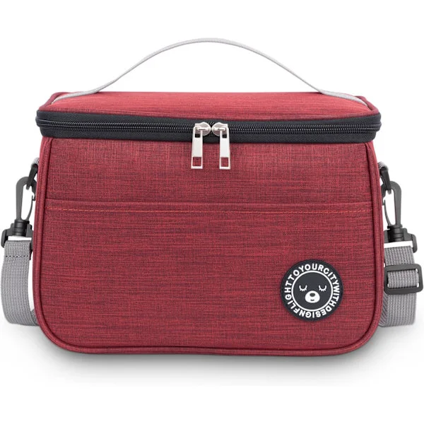 6.4L Isolerad Lunchväska, Isolerad Matlådeväska, Isolerad Lunchväska för Kontoret, Isolerad Lunchväska, Portabel Isolerad Lunchväska