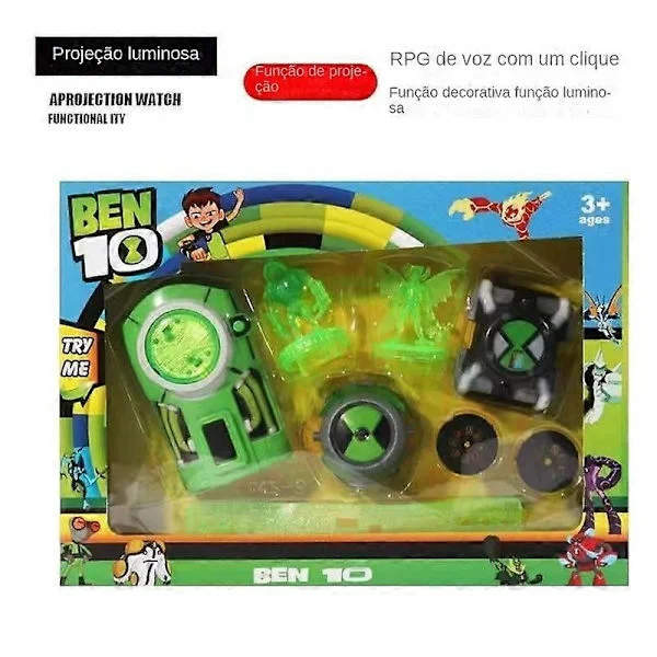 Ben 10 Omnitrix Klokke Figur Leke Dai Watch Omnitrix Ben10 Ben 10 Actionmodell Barneklokke Gave - Perfekt armygrønn